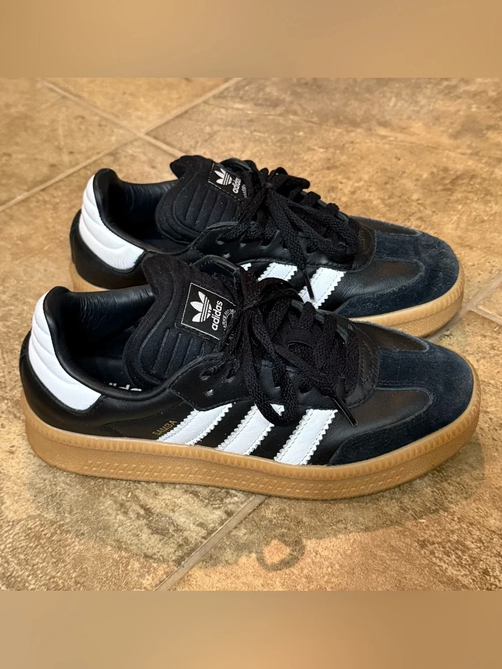 Adidas SAMBA XLG SHOES - black Kids size 5